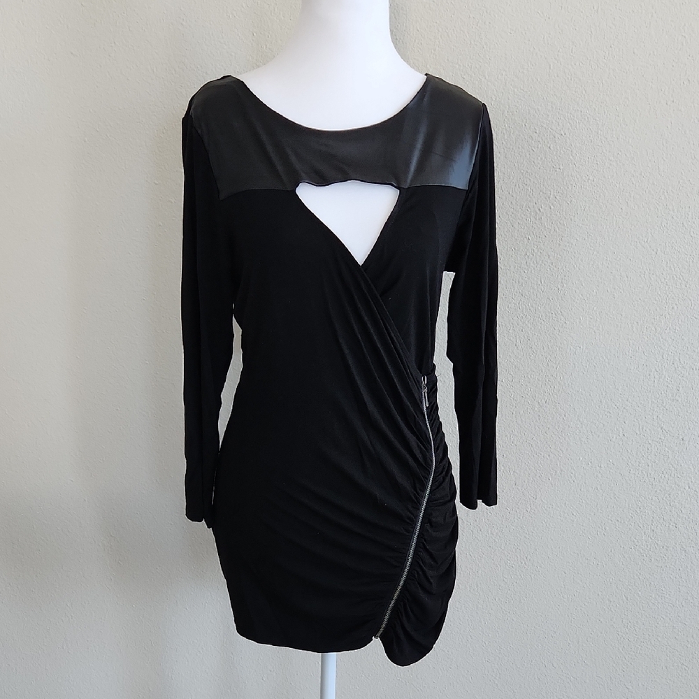 Guess Black Long Sleeve Dress